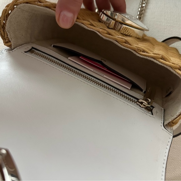 Kate Spade Nicola Wicker Twistlock shoulder bag - Picture 7 of 14